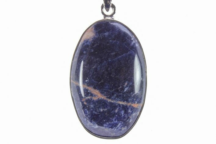 Polished Sodalite Pendant (Necklace) - Sterling Silver #246773